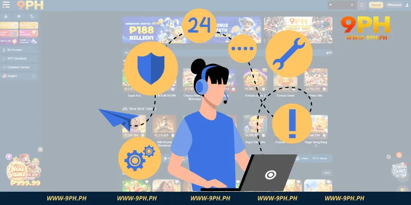24/7 customer support service at 9PH