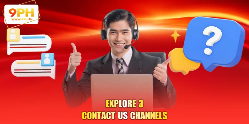 Explore 3 contact us channels